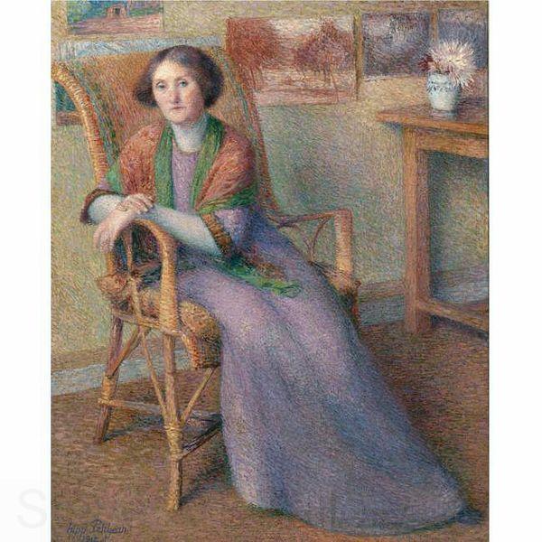 Hippolyte Petitjean Portrait de sa femme Norge oil painting art